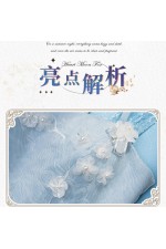ChuShouMao Love and Deepspace Heroine Midnight Bloom Blue Dress Cosplay Costume